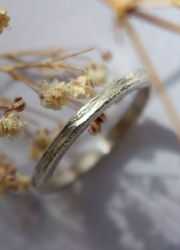 Corteza de hamadríade, anillo árbol griego en plata