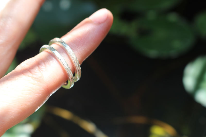 Corteza de hamadríade, anillo árbol griego en plata