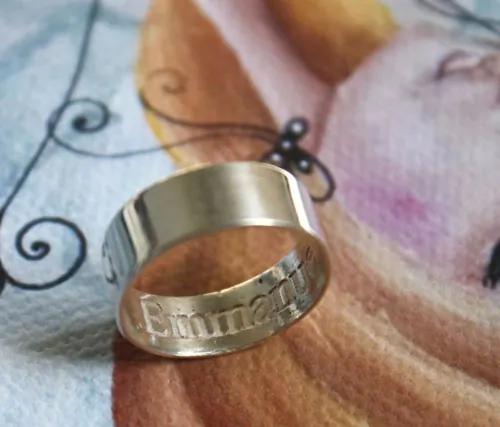 De promesa, anillo emoción en plata