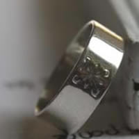 De promesa, anillo emoción en plata