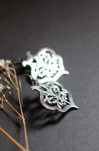El árbol sagrado, aretes árbol de la vida en plata
