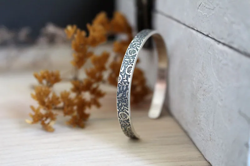 El perfume de las granadas, pulsera fruto de leyenda en plata