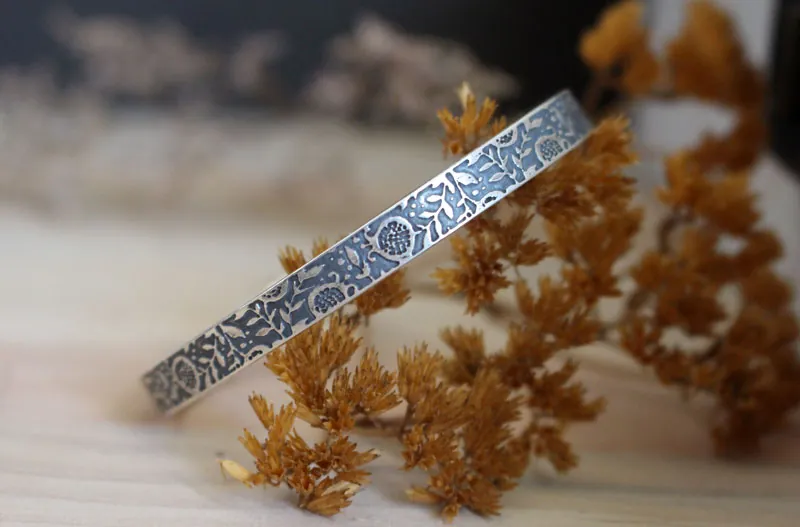 El perfume de las granadas, pulsera fruto de leyenda en plata