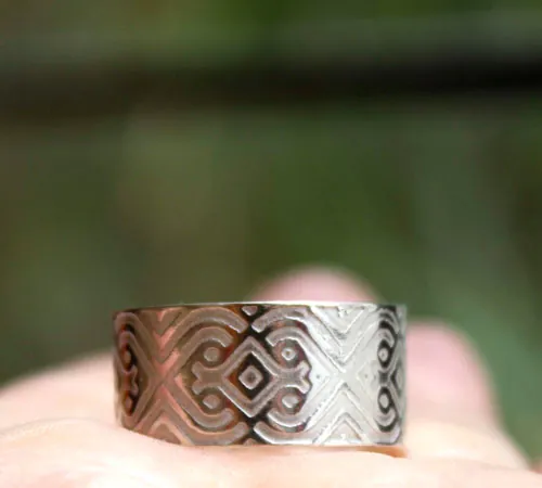 El sello del sultán, anillo arabesco oriental en plata
