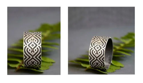 El sello del sultán, anillo arabesco oriental en plata