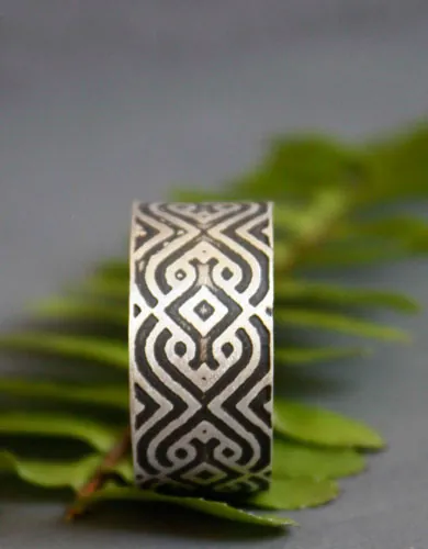 El sello del sultán, anillo arabesco oriental en plata