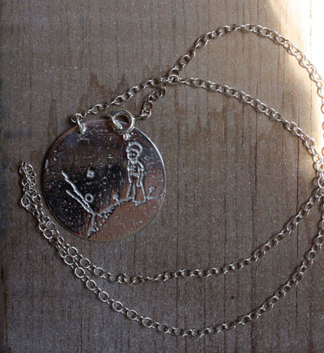 El volcán del Principito, collar las emociones según Saint-Exupéry en plata