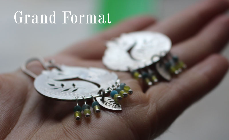 El zorro de los trigales, aretes amigo del Principito en plata, ágata azul y ágata verde