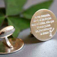 Encontrar su estrella, gemelos cita de El Principito en plata