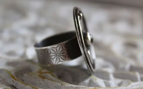 Erizo de otoño, anillo tótem animal en plata y citrino