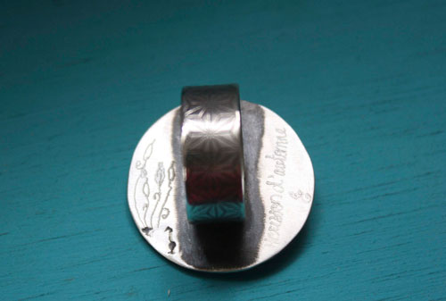 Erizo de otoño, anillo tótem animal en plata y citrino