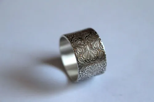 Espejo de agua, anillo jardín morisco en plata