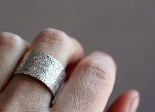 Espejo de agua, anillo jardín morisco en plata
