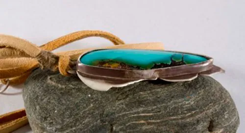 Flutter, dije ala de mariposa azul en plata y turquesa