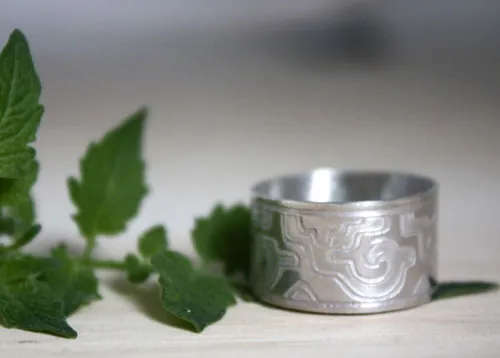 Ga Yixe, anillo mixteca prehispánico en plata
