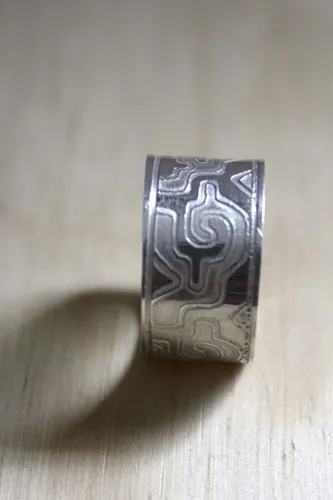 Ga Yixe, anillo mixteca prehispánico en plata