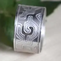 Ga Yixe, anillo mixteca prehispánico en plata