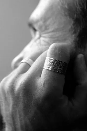 Gentleman, anillo dandy barroco en plata
