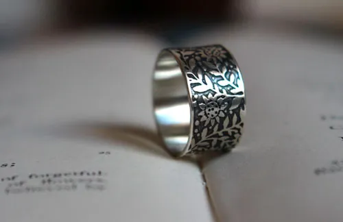 Girasol, anillo flor del sol en plata