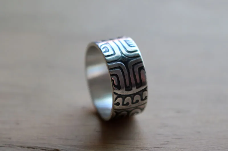 Gran Marquesa, anillo polinesio en plata