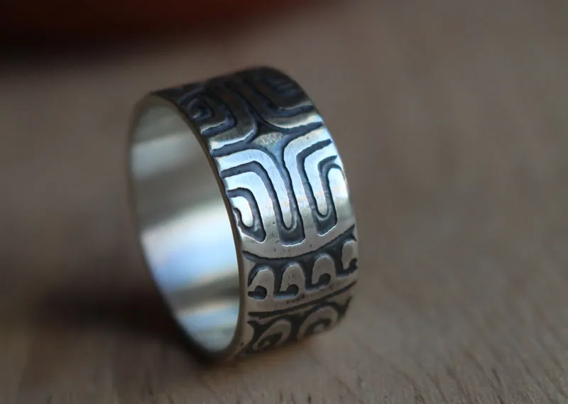 Gran Marquesa, anillo polinesio en plata