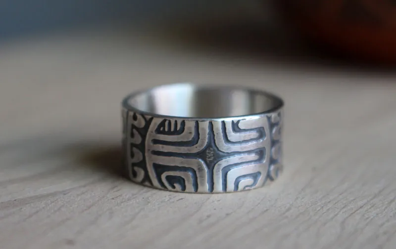 Gran Marquesa, anillo polinesio en plata