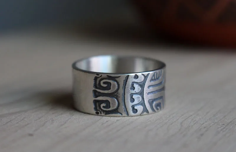 Gran Marquesa, anillo polinesio en plata