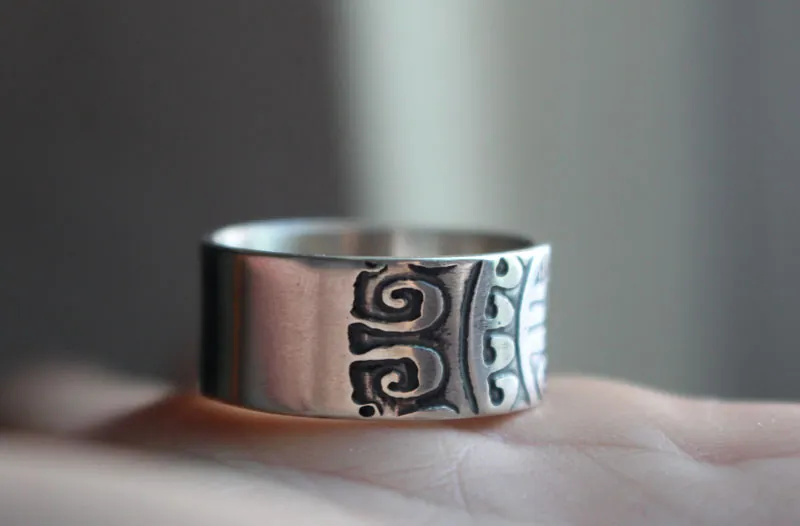 Gran Marquesa, anillo polinesio en plata