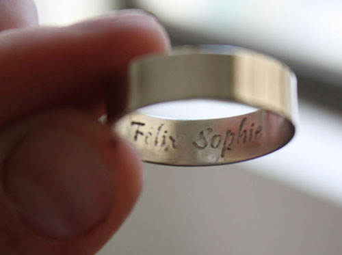 Harmonía vegetal, anillo de matrimonio botánico en plata