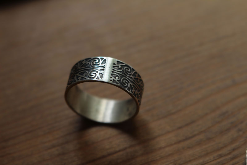 Heart of life, Maori Manuah ring in sterling silver