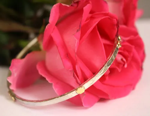 Helios, pulsera sol griego en plata, cobre y latón