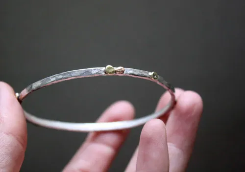 Helios, pulsera sol griego en plata, cobre y latón