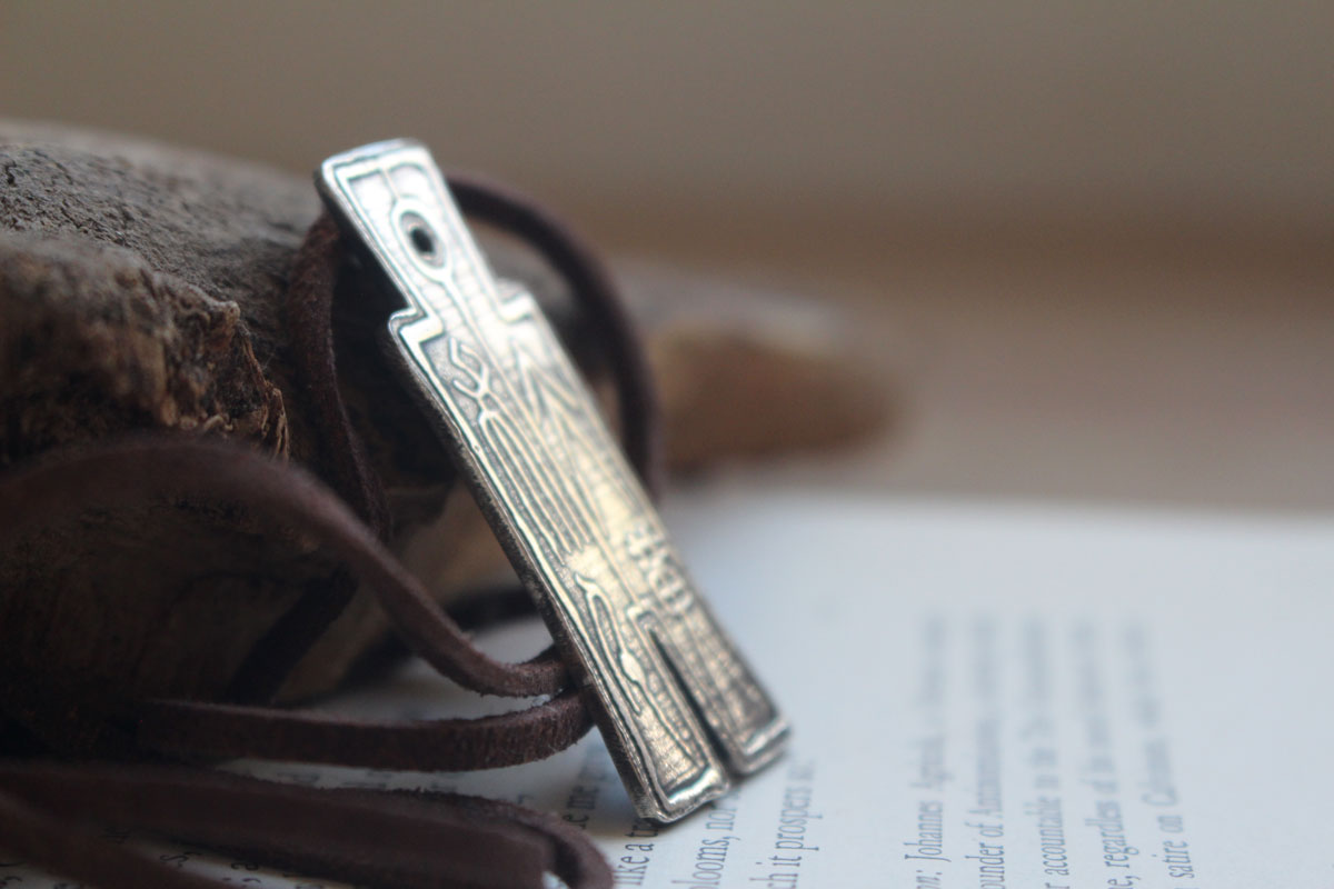 Huo Bu, collar moneda china imperial en plata