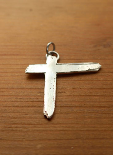 Luxury Indochine cross, Paradize from the rock band pendant in silver