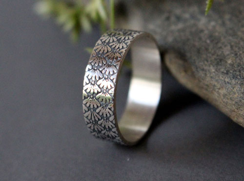 Ineko, Japanese rice symbol ring in sterling silver
