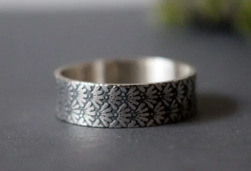 Ineko, anillo símbolo japonés del arroz en plata