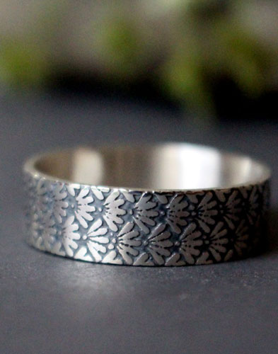 Ineko, Japanese rice symbol ring in sterling silver