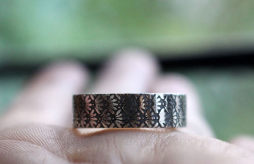 Ineko, Japanese rice symbol ring in sterling silver