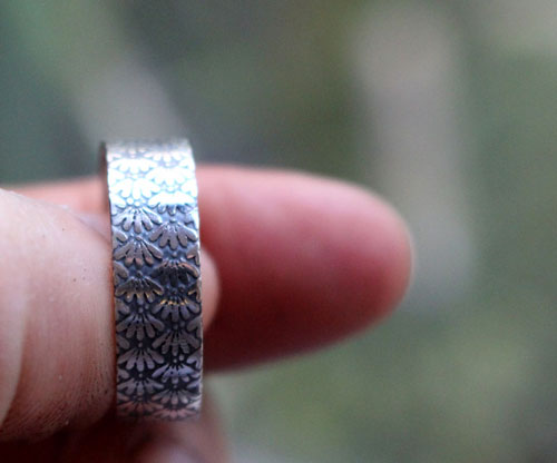 Ineko, Japanese rice symbol ring in sterling silver