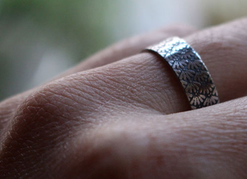 Ineko, Japanese rice symbol ring in sterling silver