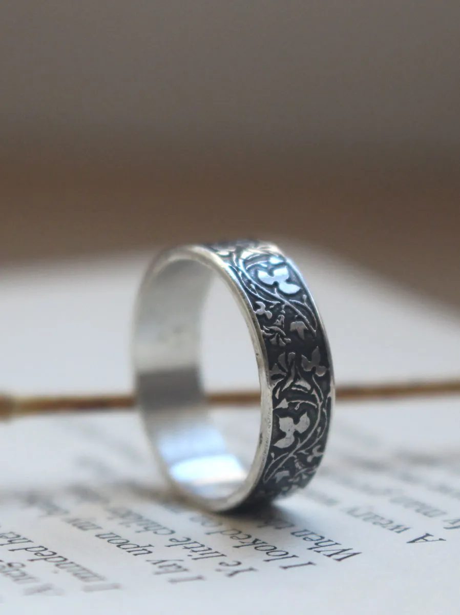Ipomoea, anillo flor de plata