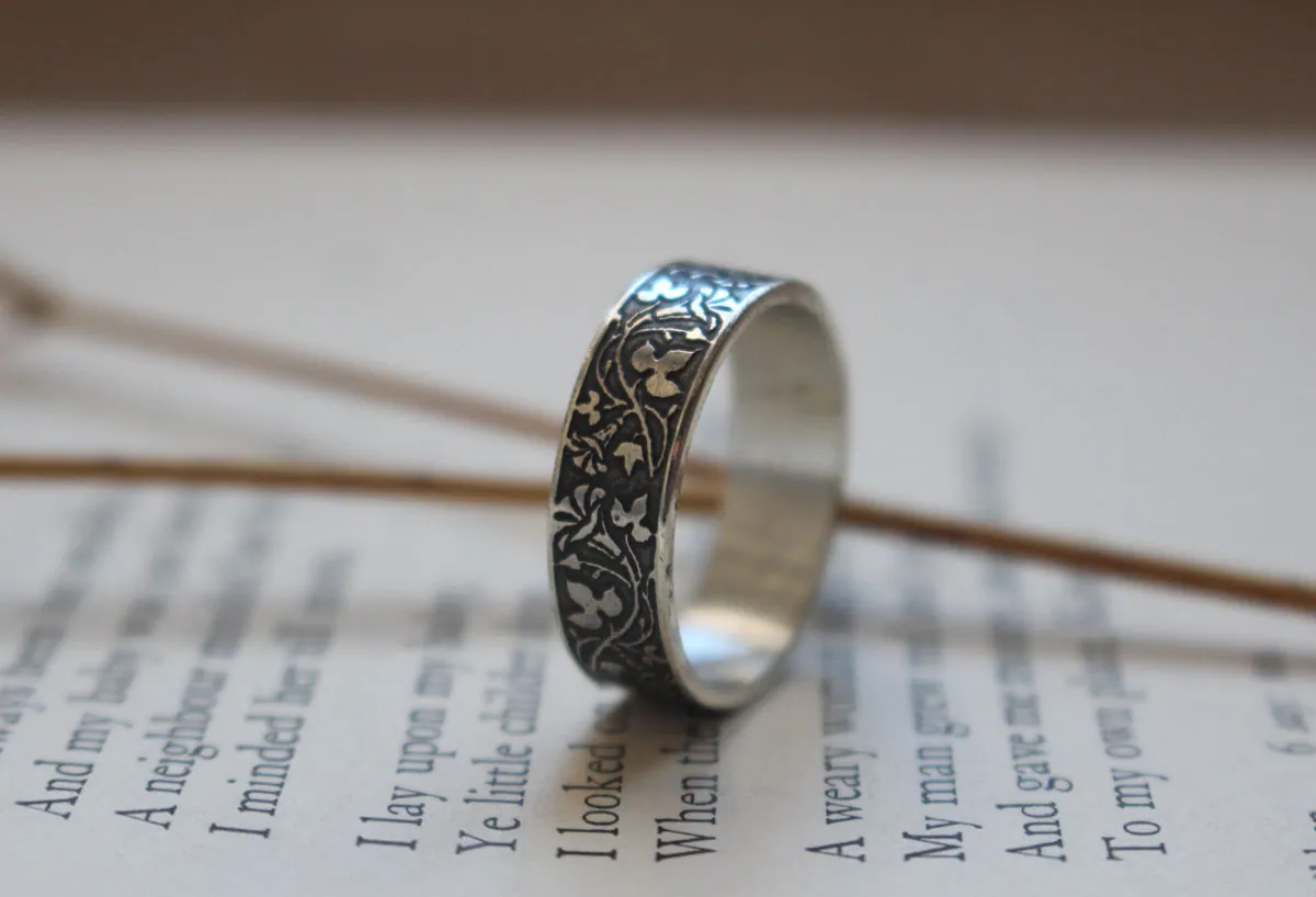 Ipomoea, anillo flor de plata