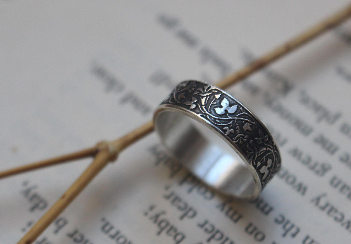 Ipomoea, anillo flor de plata