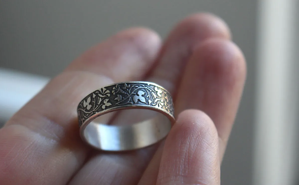 Ipomoea, anillo flor de plata