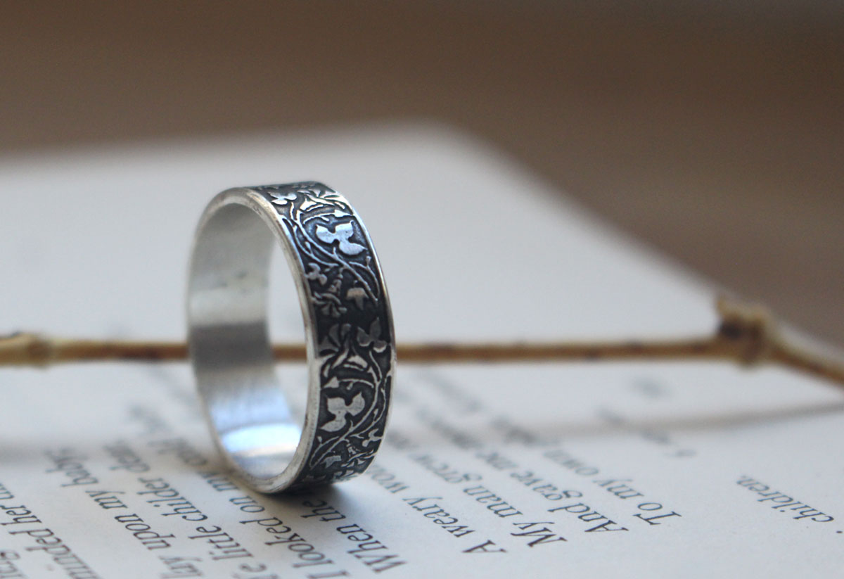 Ipomoea, anillo flor de plata