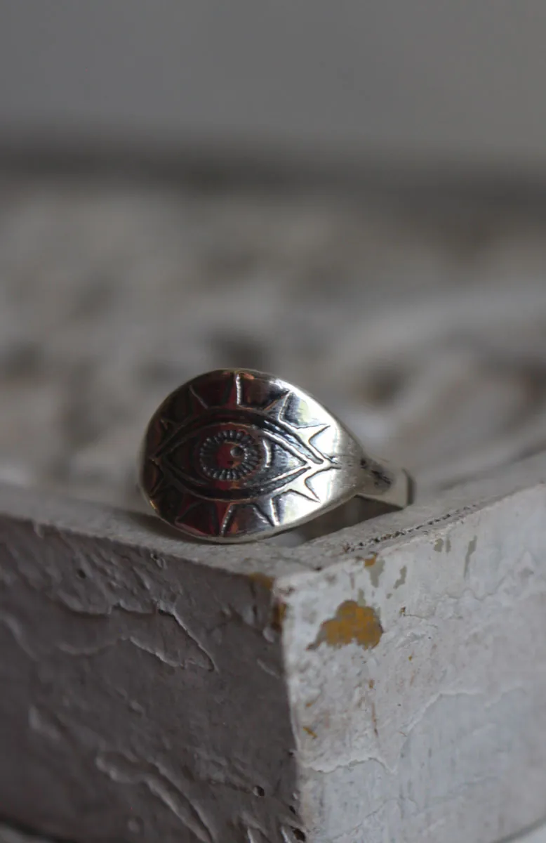 La lámpara del ojo, anillo luz en plata