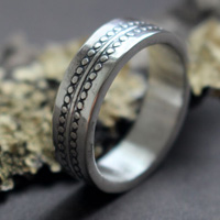 La rueda del tiempo, anillo cronología memento mori en plata