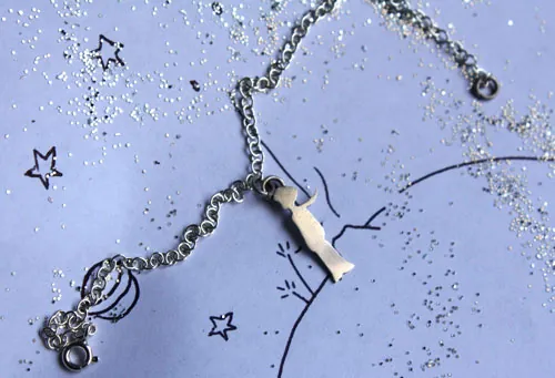 La silueta del Principito, pulsera Saint-Exupéry en plata