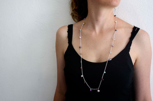 Lagoon pearls, tropical colors necklace, anklet, bracelet in silver, amazonite and cultured pearl