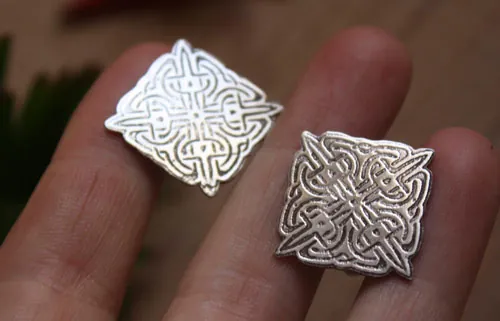 Lancelot, gemelos nudos celtas en plata